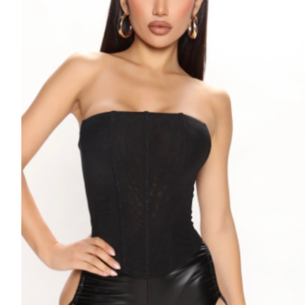 See through corset top